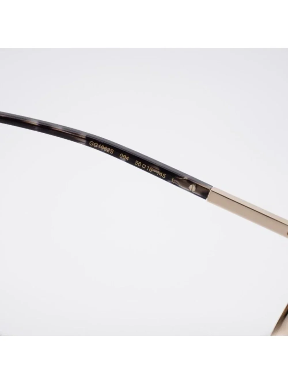 Gucci GG1962S 004 Sunglasses Gold/Havana Aviator Frame, Brown Lenses
